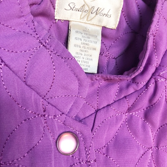 Women’s Studio works purple jacket - Picture 2 of 4